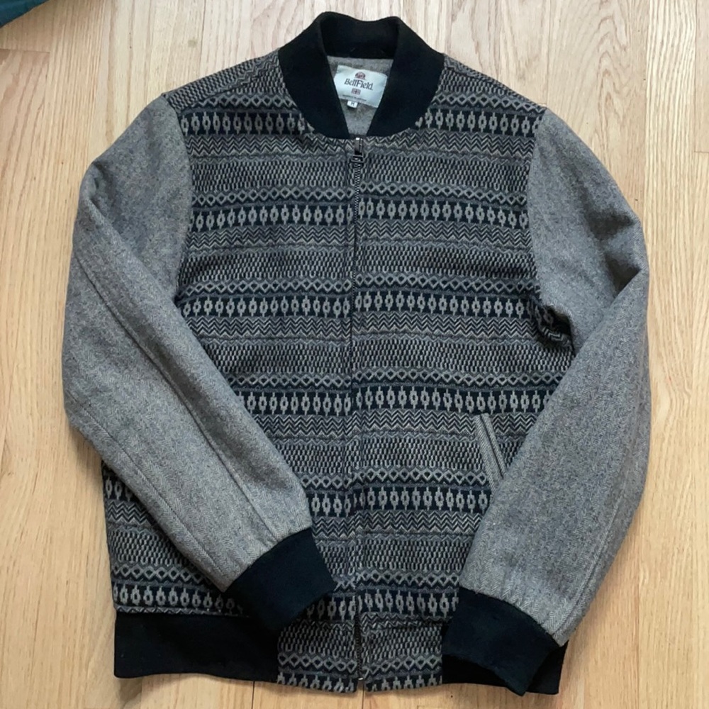 BellField English wool short men’s jacket bomber